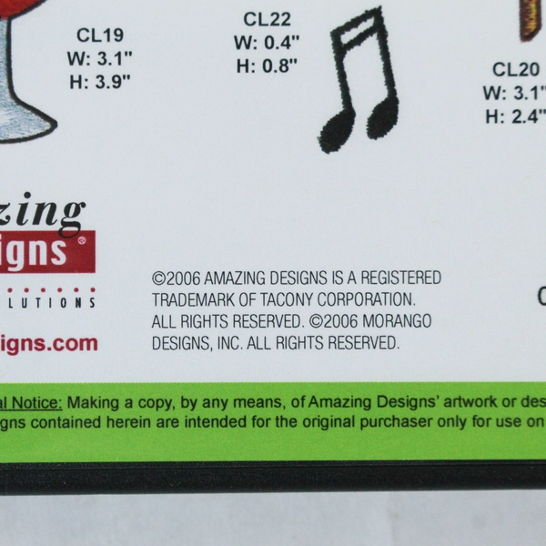 Cocktail Lounge 1 Embroidery Designs CD ADC-5 Sealed Craft Supply