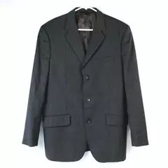 Banana Republic Gray Blazer Men's Size 44R with Shoulder Pads - Good Condition