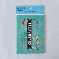 Hallmark Fireworks Party Invitations - New Sealed, 8 Cards Set