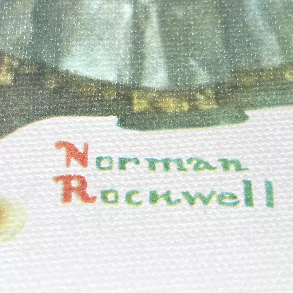 Framed Norman Rockwell Print Croquet Copyright 1931