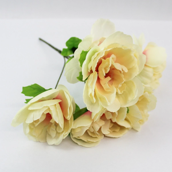 Unbranded 3 Artificial Spring Floral Bouquets Yellow Lilies Pink Roses