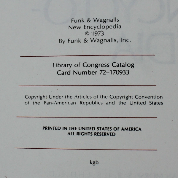 Vintage Funk & Wagnalls Encyclopedia 1973 Vol 26 Index A-N Good Condition