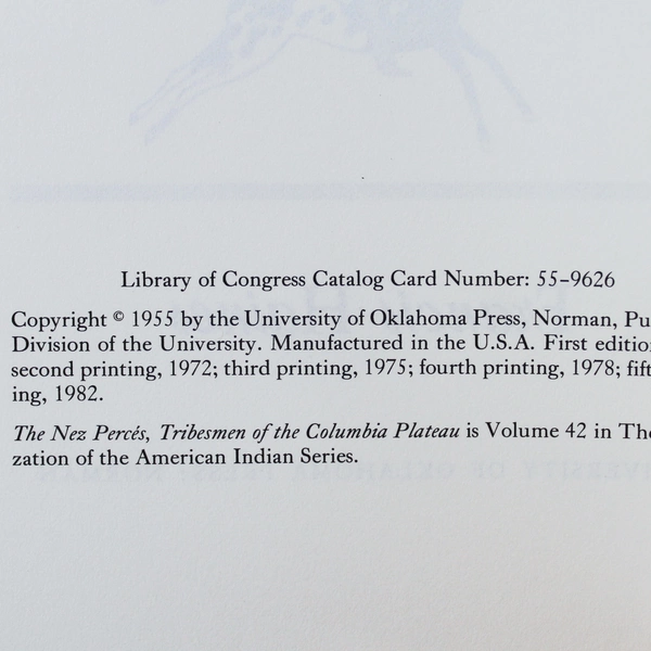 Vintage The Nez Perces Book by Francis Haines, Oklahoma Press 1982