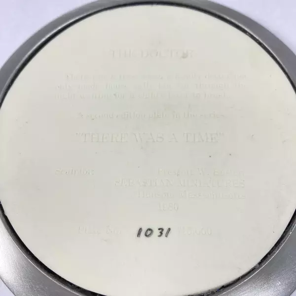 1980 Sebastian Miniatures Collector Plate The Doctor 2103