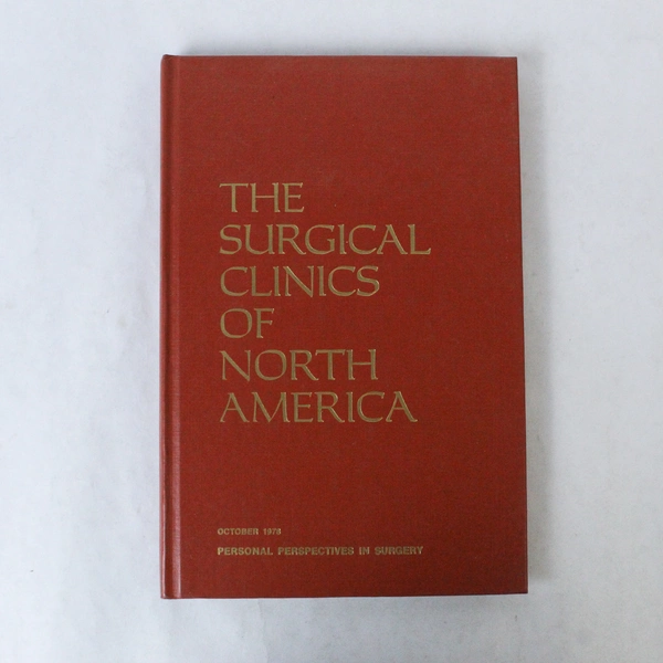 Vintage Surgical Clinics of North America Oct 1978 Vol 58 No 5 Book