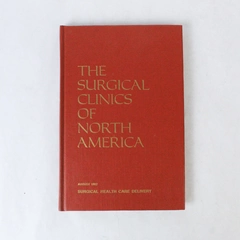 Vintage Surgical Clinics of North America August 1982 Volume 62 No. 4 Book