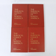 Lot of 4 The Surgical Clinics of North America 1986 Vol 66 April-June-Dec