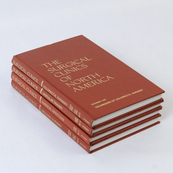 Lot of 4 The Surgical Clinics of North America 1988 Vol 68 Feb Aug Oct Dec
