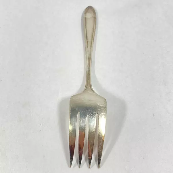 Vintage Community Plate 1917 Adam Silver Meat Fork 8.25" Tarnished