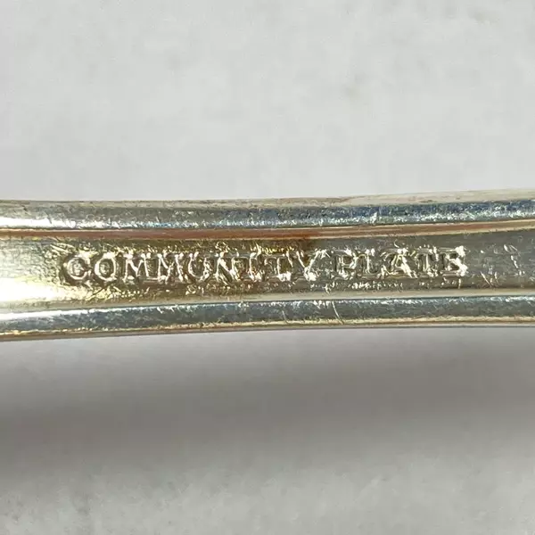 Vintage Community Plate 1917 Adam Silver Meat Fork 8.25" Tarnished