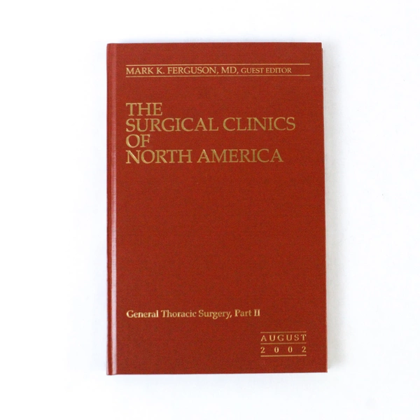 The Surgical Clinics of North America Aug 2002 Vol 82 No 4 Good Condition