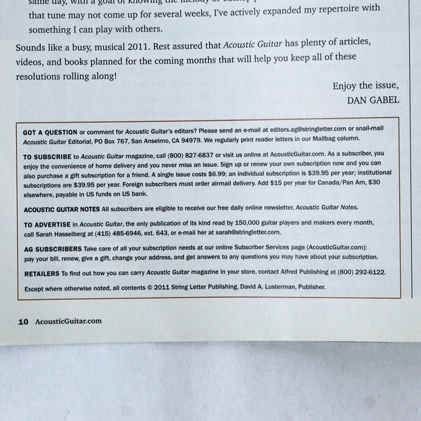 Acoustic Guitar Magazine March 2011 The Avett Brothers Vicki Genfan Good