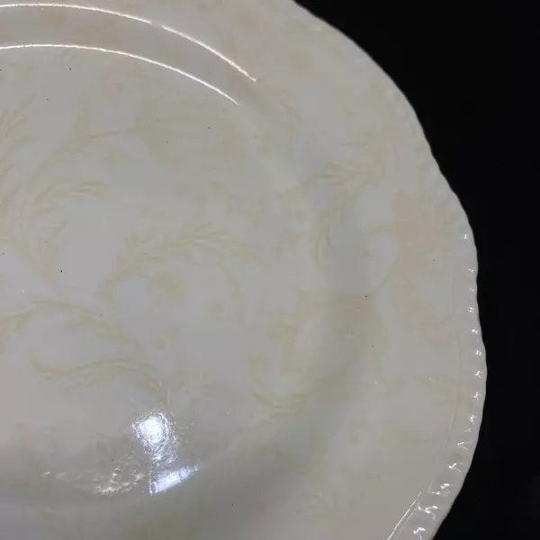 Set of 4 International China Damask Ivory Salad Plates 8 Inch