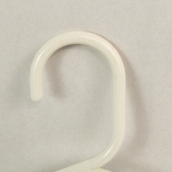 Lot of 10 White Plastic Tubular Children's Clothes Hangers Closet Organization