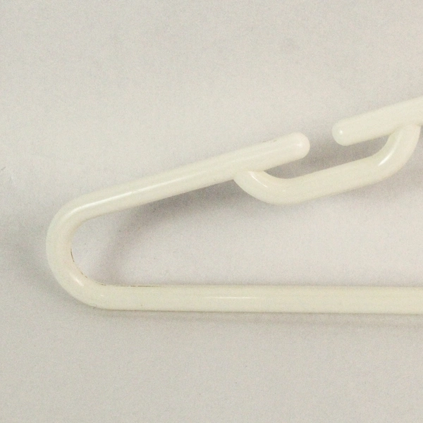 Lot of 10 White Plastic Tubular Children's Clothes Hangers Closet Organization
