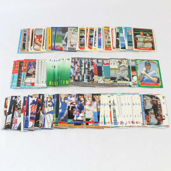 Lot of 132 Fleer Baseball Cards 1980s-1990s Stars & Hall of Famers - Very Good