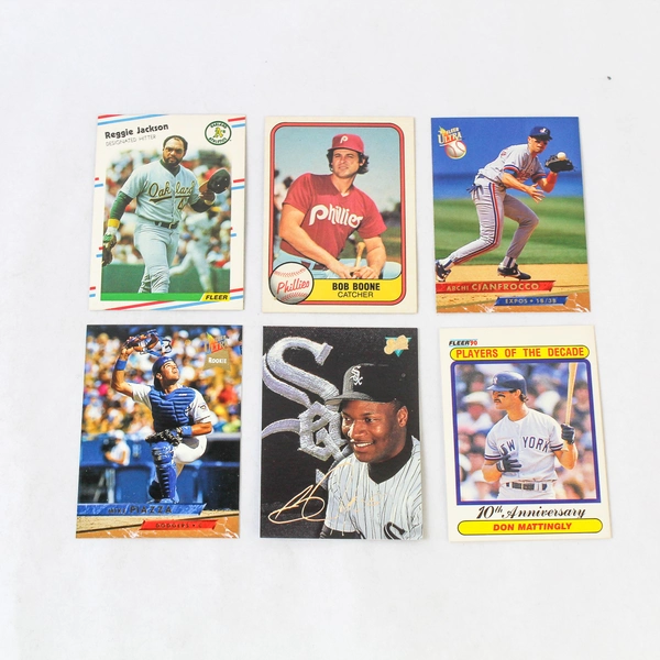Lot of 132 Fleer Baseball Cards 1980s-1990s Stars & Hall of Famers - Very Good