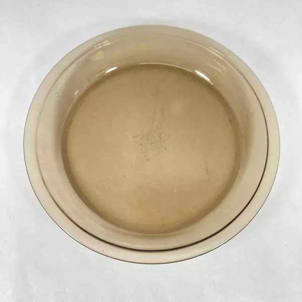 Vintage Pyrex 209 Smoky Gray Glass Pie Dish 10" - Pre-Owned, Unique Character