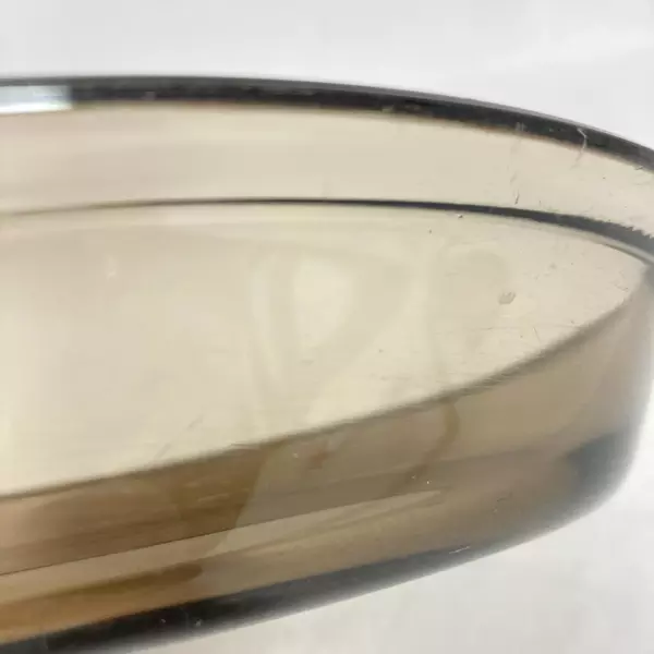 Vintage Pyrex 209 Smoky Gray Glass Pie Dish 10" - Pre-Owned, Unique Character