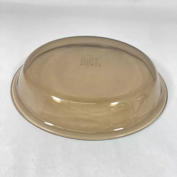 Vintage Pyrex 209 Smoky Gray Glass Pie Dish 10" - Pre-Owned, Unique Character