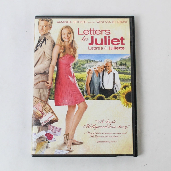 Letters to Juliet DVD 2010 Amanda Seyfried Vanessa Redgrave Romantic Comedy