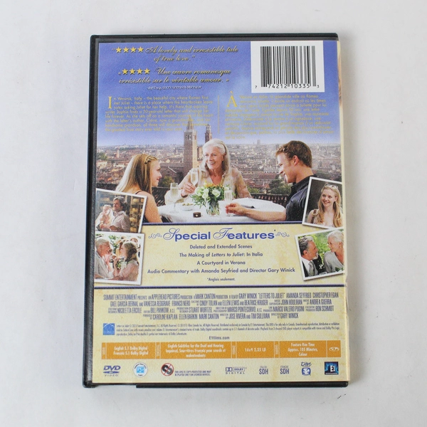 Letters to Juliet DVD 2010 Amanda Seyfried Vanessa Redgrave Romantic Comedy