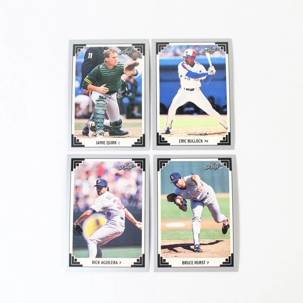 Lot of 64 Vintage 1991 Leaf Baseball Cards - Mint/Near Mint Condition