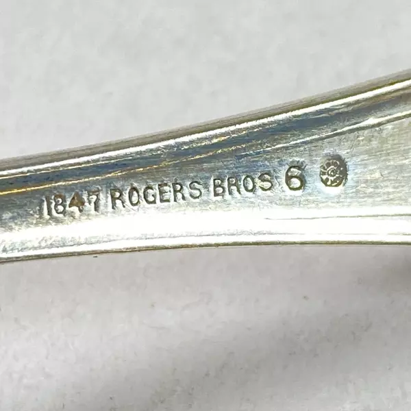 1847 Rogers Bros Silver Plate Teaspoon Avon Pattern 1901 Monogrammed S