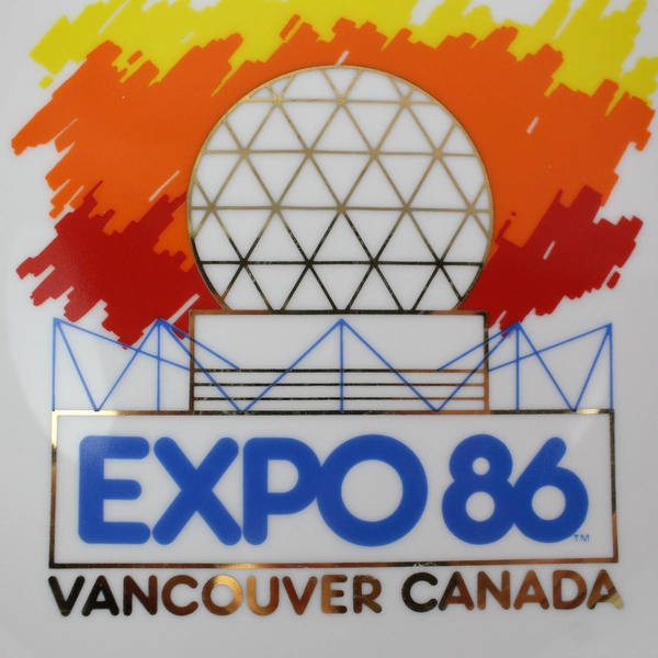 Vintage Expo 86 Vancouver Canada Souvenir Plate Japan Porcelain Wall Hang