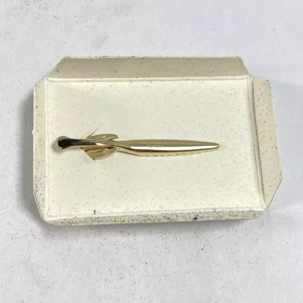 Vintage Hickok L&N System The General Steam Engine Gold Tone Tie Clip 3 Inch