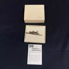 Vintage Hickok L&N "The General" Steam Engine Gold Tone Tie Clip 2.5"