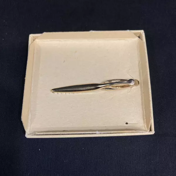 Vintage Hickok L&N "The General" Steam Engine Gold Tone Tie Clip 2.5"