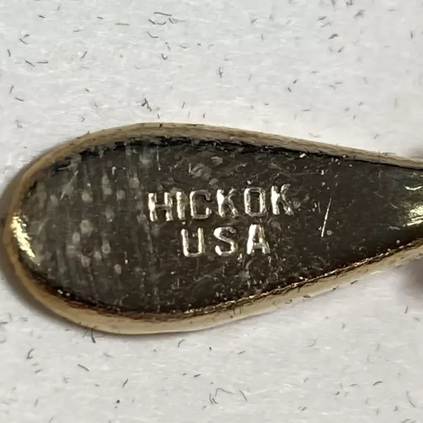 Vtg Hickok L&N System The General Steam Engine 1 5/8 Inch Gold Tone Tie Clip 