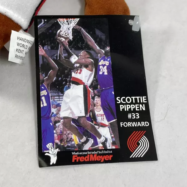 2000 Trail Blazers Scotty Pippen Buddy L.E. Plush NBA Collectible