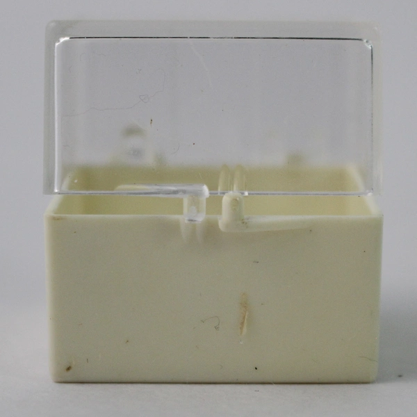 Lot of 20 Acrylic 1 Inch Display Cases Clear Beige Boxes Rings Earrings