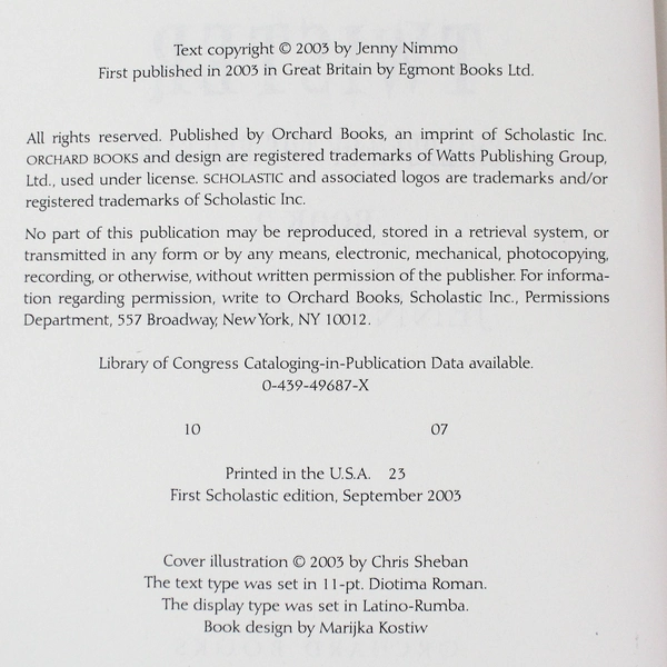 Charlie Bone And The Time Twister Jenny Nimmo 2003 Orchard Books Hardcover