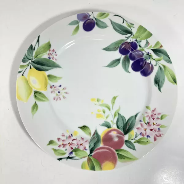 Set of 4 Le Monde Cuisine Springtime Dinner Plates By International 21 