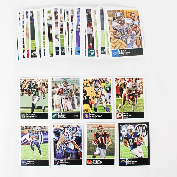 Lot of 47 Topps Magic 2010 Football Cards Assorted Players Stars
