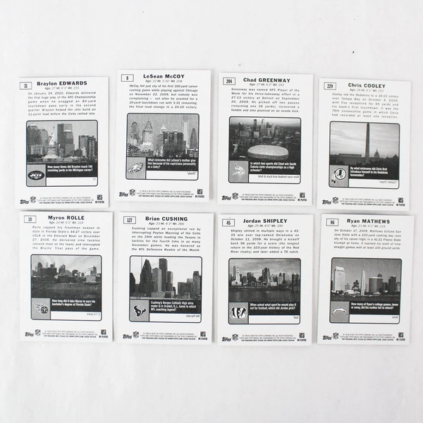 Lot of 47 Topps Magic 2010 Football Cards Assorted Players Stars