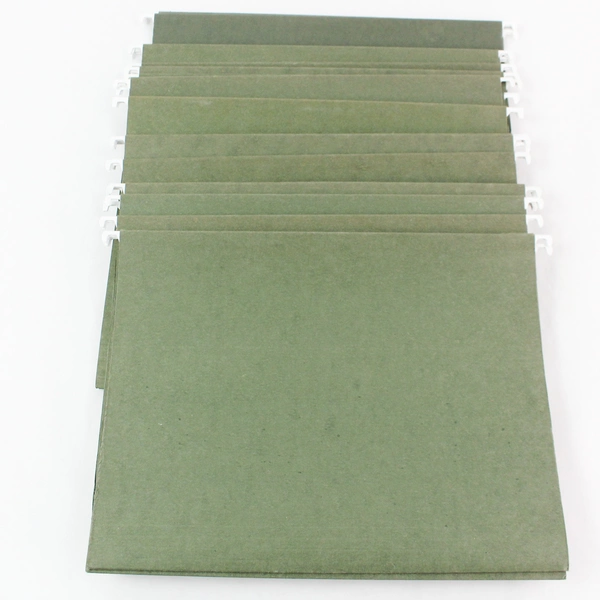 Set of 25 Smead Hanging File Folders Green White Hooks Standard Size