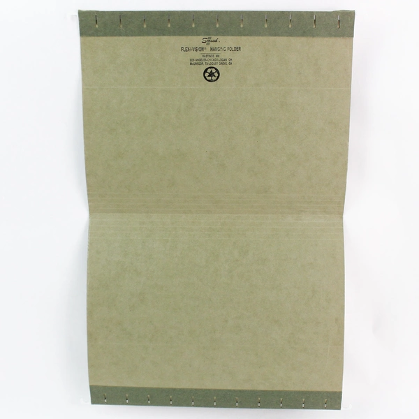 Set of 25 Smead Hanging File Folders Green White Hooks Standard Size