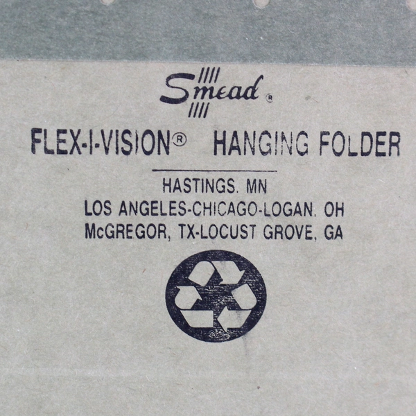 Set of 25 Smead Hanging File Folders Green White Hooks Standard Size