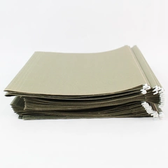 Set of 25 Hanging File Folders Green No Tabs Cabinets White Hooks