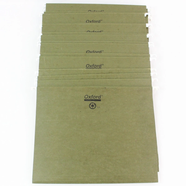Lot of 25 Oxford Hanging File Folders Standard Size Green