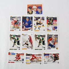 Lot of 12 Upper Deck NHL Hockey Trading Cards 1991-92 Season
