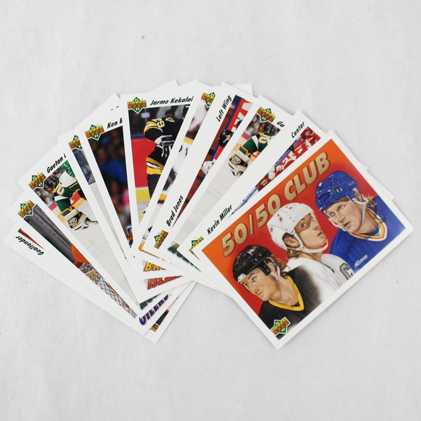 Lot of 12 Upper Deck NHL Hockey Trading Cards 1991-92 Season