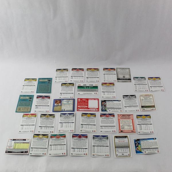 Lot of 50 Cards 15 2008 Topps 28 1989 Topps 7 2011 Football Score Cards