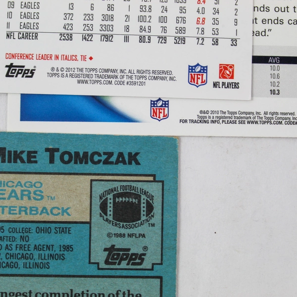 Lot of 50 Cards 15 2008 Topps 28 1989 Topps 7 2011 Football Score Cards