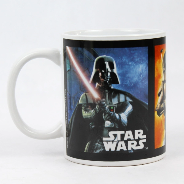 2012 Star Wars Coffee Mug - Storm Trooper, Boba Fett, Darth Vader Design