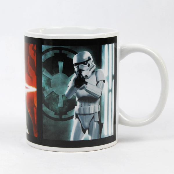2012 Star Wars Coffee Mug - Storm Trooper, Boba Fett, Darth Vader Design